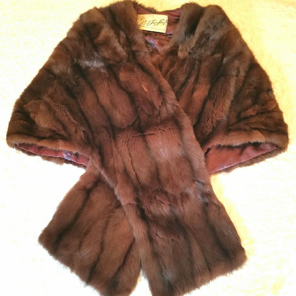 VINTAGE Mink Stole-100% real fur - Picture 2 of 7